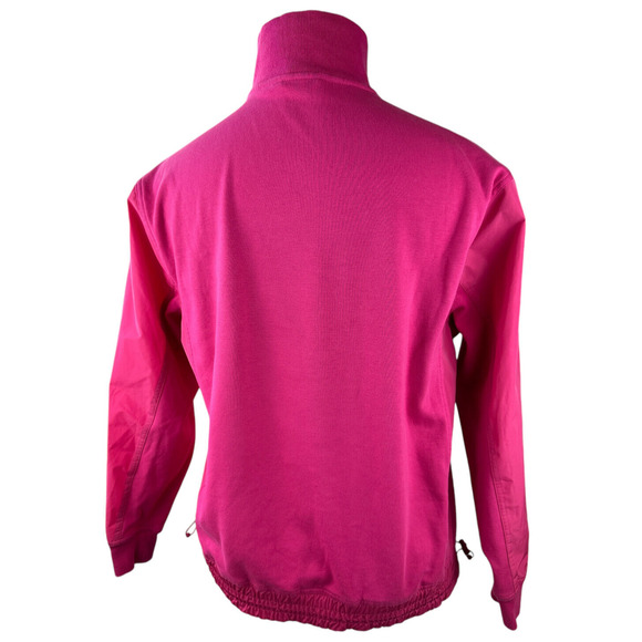 Athleta Triumph Hybrid Half Zip Sweatshirt Jacket Salvia Pink Fuchsia Size Small - Picture 9 of 15